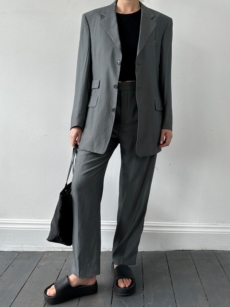 Yves Saint Laurent Single Breasted Wool Suit - M - SYLK