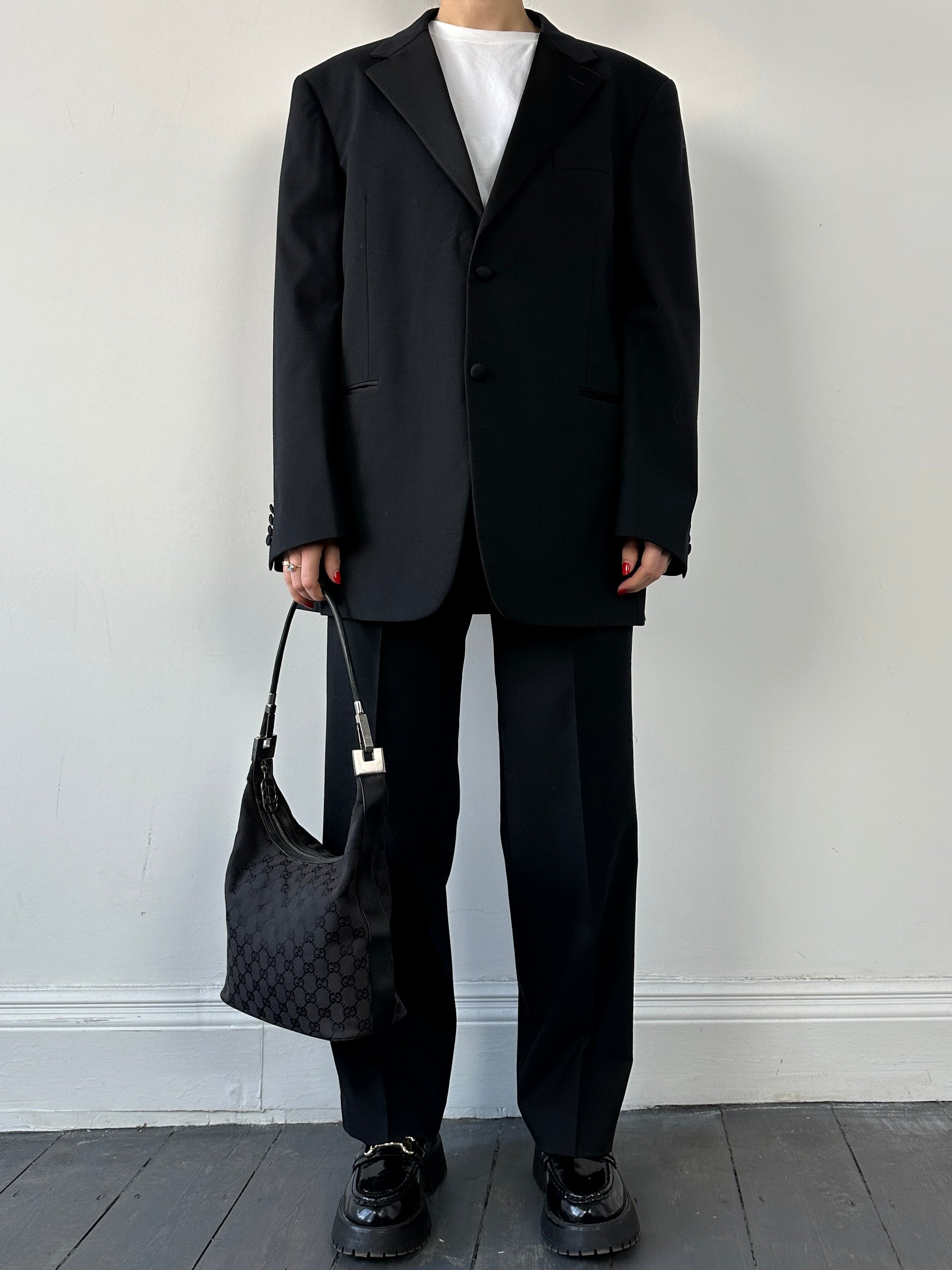 Gucci GG Monogram Hobo Canvas Shoulder Bag - SYLK