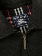 Burberry Hamilton Nova Check Logo Wool Cashmere Bomber Jacket - SYLK