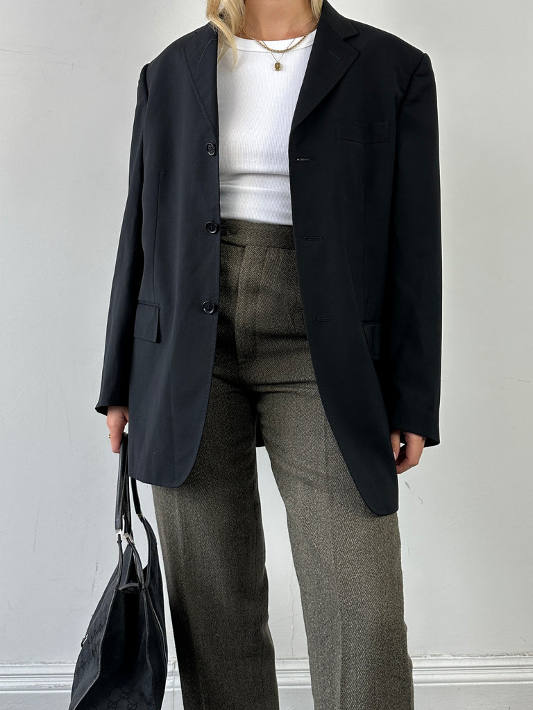 Dolce & Gabbana Single Breasted Virgin Wool Blazer - M - SYLK