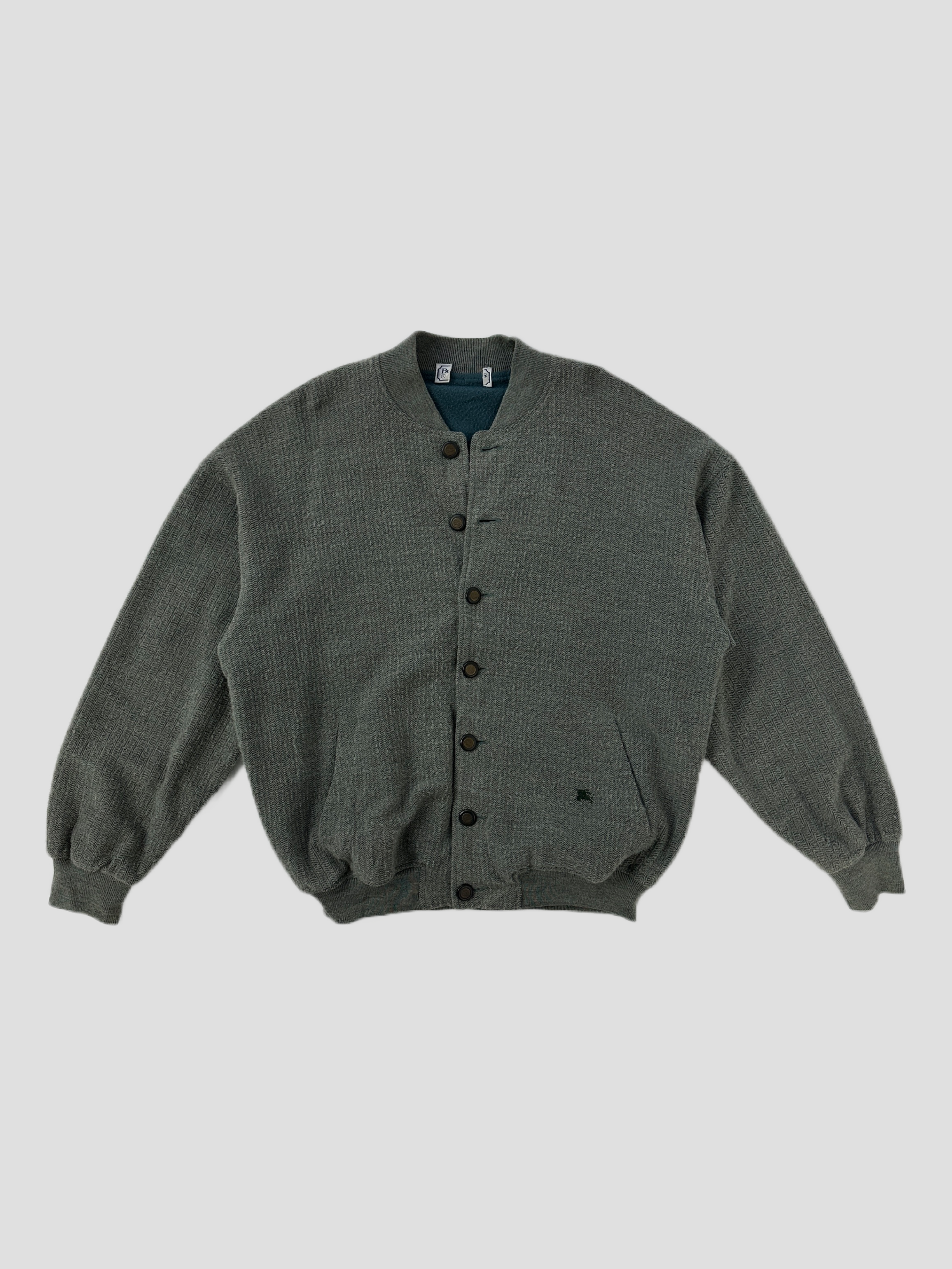 Burberry Embroidery Logo Wool Bomber Jacket - SYLK