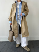 Yves Saint Laurent Paris Double Breasted Trench Coat - M - SYLK