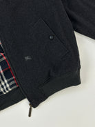 Burberry Hamilton Nova Check Logo Wool Cashmere Bomber Jacket - SYLK