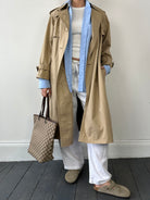 Yves Saint Laurent Paris Double Breasted Trench Coat - M - SYLK