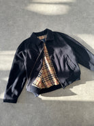 Burberry Wool Nova Check Logo Bomber Jacket - SYLK
